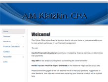 Tablet Screenshot of amklatzkin.com